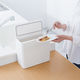 Like-it（ライクイット） フタ付きゴミ箱 シールズ 9.5L ホワイト 密閉ダストボックス 日本製 1個 スリム キッチン