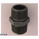 アズワン PP ネジ継手 ポリ六角ニップル R1/2×R1/2 67-3081-61 1個（直送品）