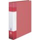 コクヨ クリヤーブック<Glassele>（替紙式・背ポケットタイプ・リングファイル） A4タテ 30穴 コーラルピンク ラーGLB740P 1冊