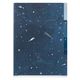 デザインフィル 3ポケットクリアホルダー A5 星空柄 35478006 1セット(1冊×5)