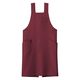 ボンマックス H型胸当てエプロン ワイン L FK7164 1枚