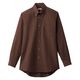 ボンマックス メンズボタンダウン長袖シャツ ブラウン S FB5049M 1枚（直送品）