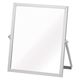 永井興産 アルミフレーム卓上ミラー スクエア（S）シルバー 幅170×奥行10×高さ200mm NK-246 1個