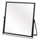 永井興産 アルミフレーム卓上ミラー スクエア（L）ブラック 幅270×奥行10×高さ265mm NK-248 1セット（1個×2）