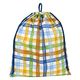 コッカ 巾着 大 チェック柄（青） CS-1298 1A 1個