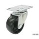 ユーエイ LHG型キャスター 自在車プレート式 径50mm ナイロン車輪(黒) LHG-50BN 1個 62-9775-63（直送品）