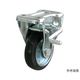 ユーエイ KB型キャスター 固定車プレート式(ストッパー付) WEKB-130(R) 1個 62-9776-74（直送品）