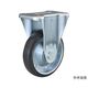 ユーエイ K型キャスター 固定車プレート式 径100mm 導電ゴム車輪(鋼板ホイル) WEK-100 1個 62-9777-25（直送品）