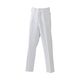 日の丸繊維 男性ズボン 綿100% ホワイト S 65-1702-67 1着（直送品）