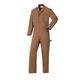 山田辰 綿100%つなぎ服 ブラウン M 6450-017-M 1枚（直送品）