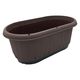 【園芸用品】 グリーンパル エアスリットプランター 32L トレー付 チョコブラウン 1個