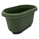 【園芸用品】 グリーンパル エアスリットプランター 16L トレー付き カーキ 1個